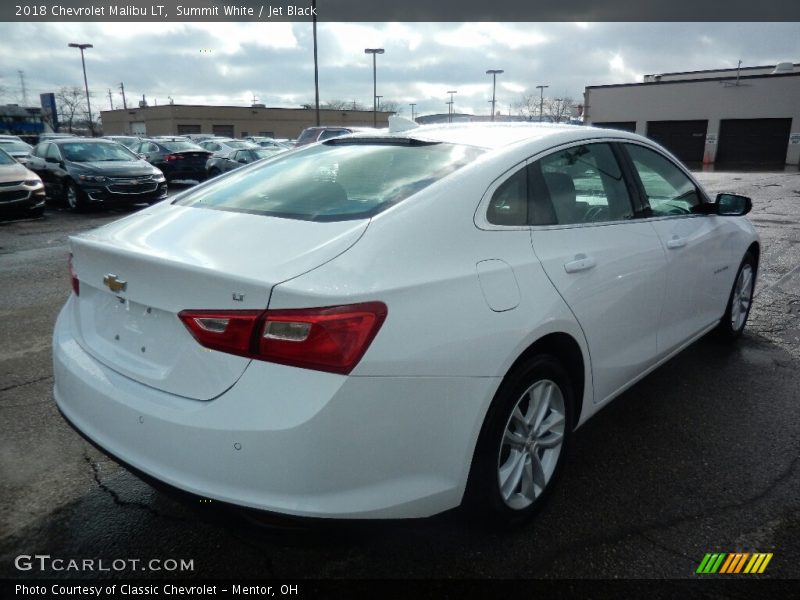 Summit White / Jet Black 2018 Chevrolet Malibu LT