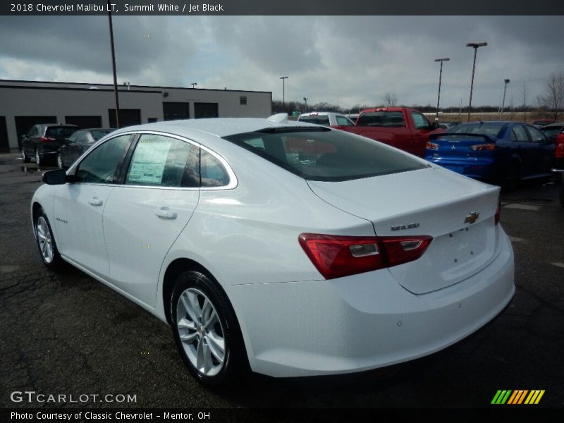 Summit White / Jet Black 2018 Chevrolet Malibu LT