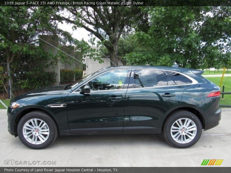 British Racing Green Metallic / Light Oyster 2018 Jaguar F-PACE 35t AWD Prestige