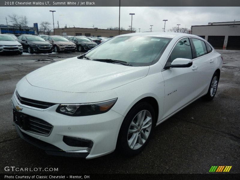 Summit White / Jet Black 2018 Chevrolet Malibu LT