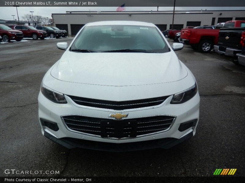 Summit White / Jet Black 2018 Chevrolet Malibu LT