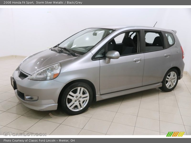 Storm Silver Metallic / Black/Grey 2008 Honda Fit Sport