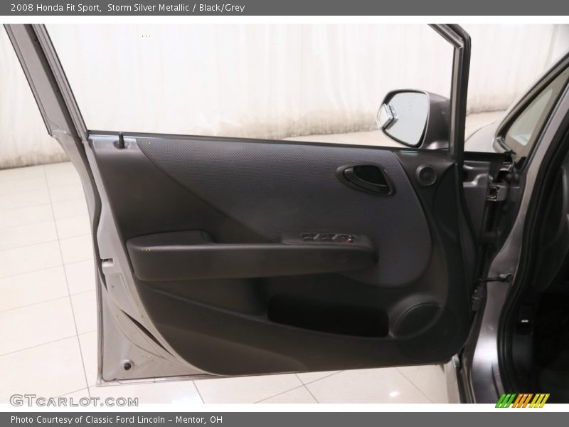Storm Silver Metallic / Black/Grey 2008 Honda Fit Sport