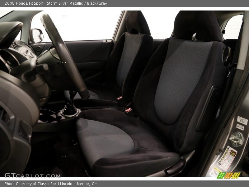 Storm Silver Metallic / Black/Grey 2008 Honda Fit Sport
