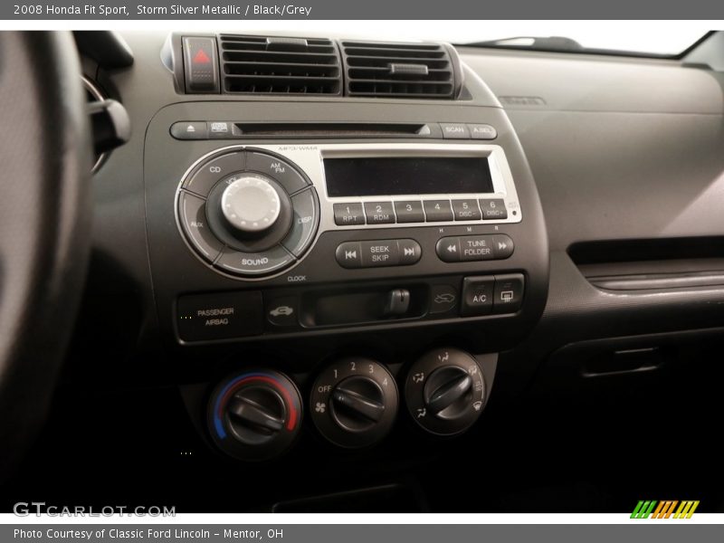 Storm Silver Metallic / Black/Grey 2008 Honda Fit Sport