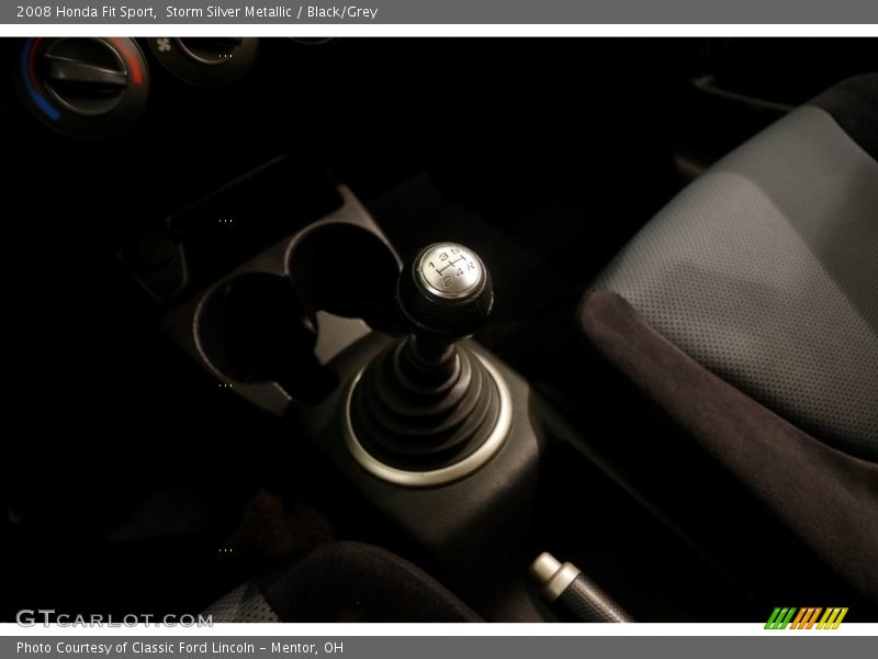 Storm Silver Metallic / Black/Grey 2008 Honda Fit Sport