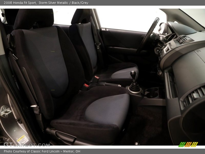 Storm Silver Metallic / Black/Grey 2008 Honda Fit Sport