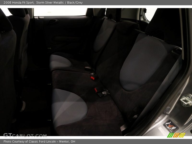 Storm Silver Metallic / Black/Grey 2008 Honda Fit Sport
