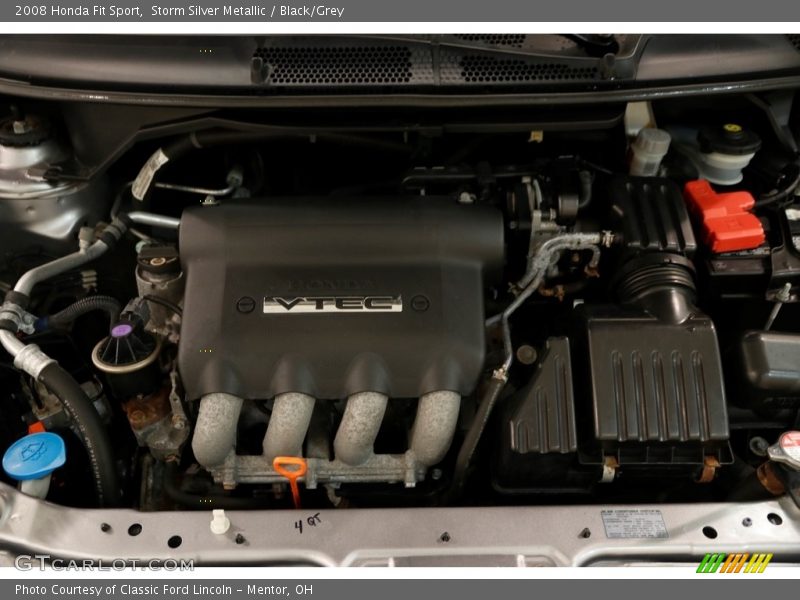 Storm Silver Metallic / Black/Grey 2008 Honda Fit Sport