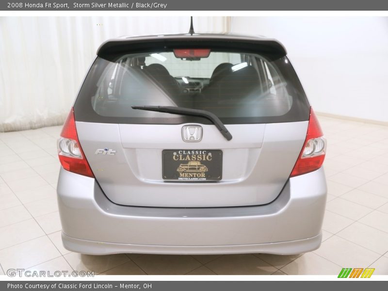 Storm Silver Metallic / Black/Grey 2008 Honda Fit Sport