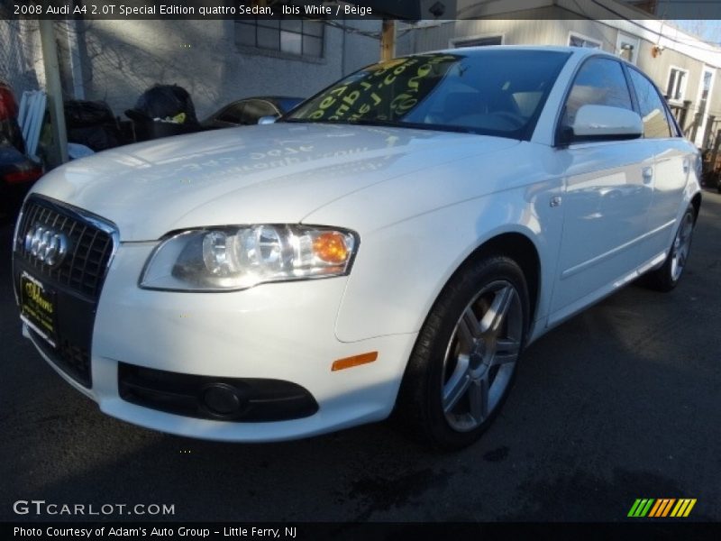 Ibis White / Beige 2008 Audi A4 2.0T Special Edition quattro Sedan