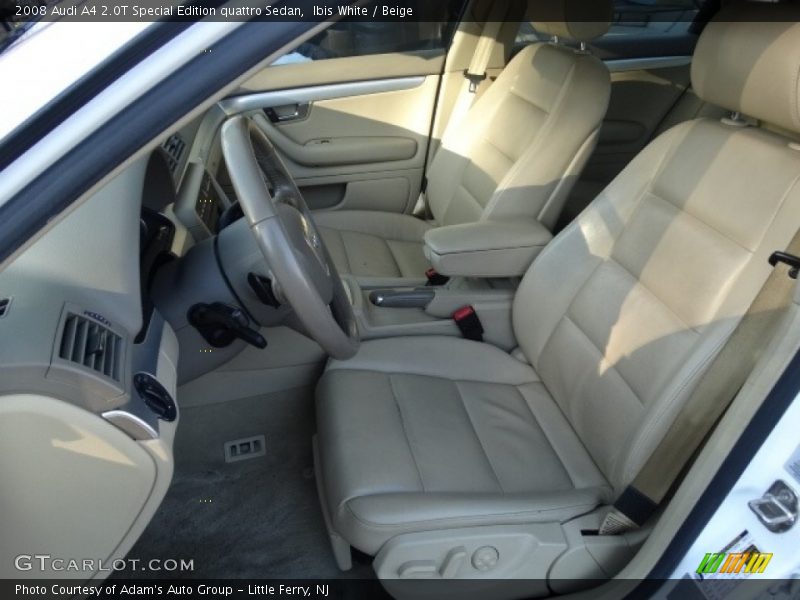 Ibis White / Beige 2008 Audi A4 2.0T Special Edition quattro Sedan