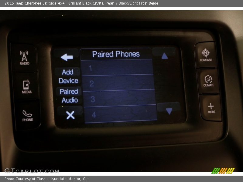 Brilliant Black Crystal Pearl / Black/Light Frost Beige 2015 Jeep Cherokee Latitude 4x4