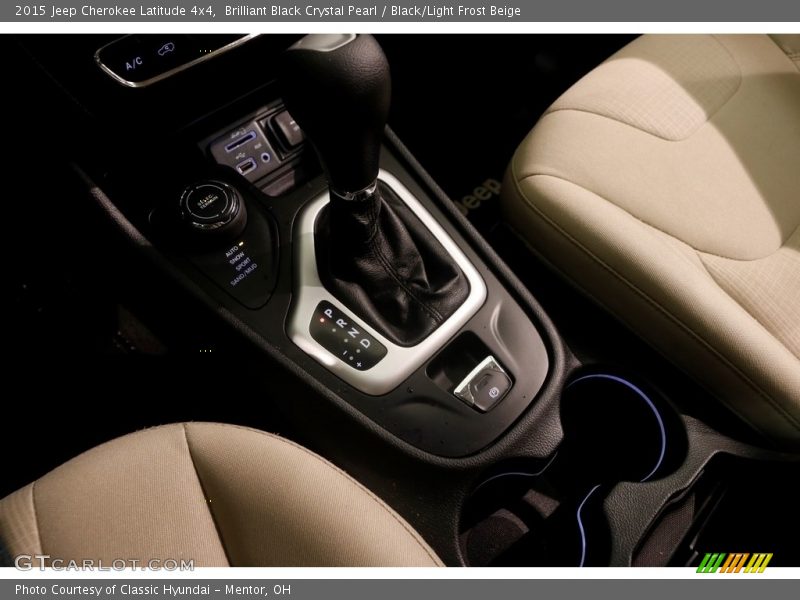 Brilliant Black Crystal Pearl / Black/Light Frost Beige 2015 Jeep Cherokee Latitude 4x4