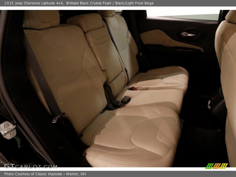 Brilliant Black Crystal Pearl / Black/Light Frost Beige 2015 Jeep Cherokee Latitude 4x4