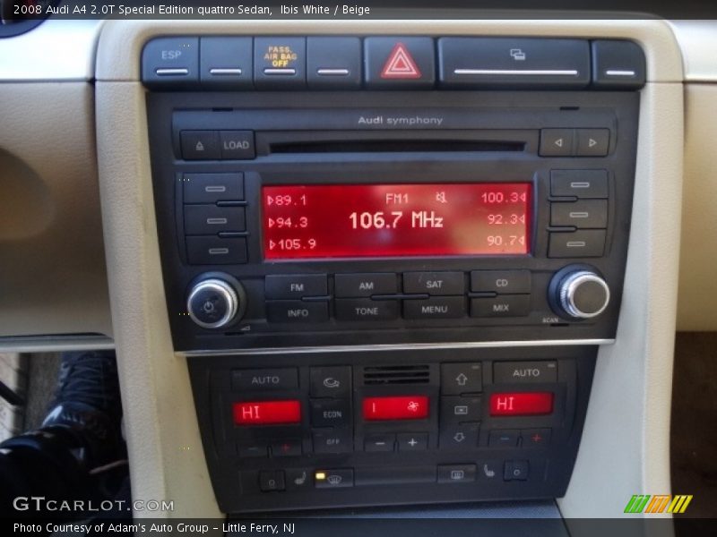 Ibis White / Beige 2008 Audi A4 2.0T Special Edition quattro Sedan