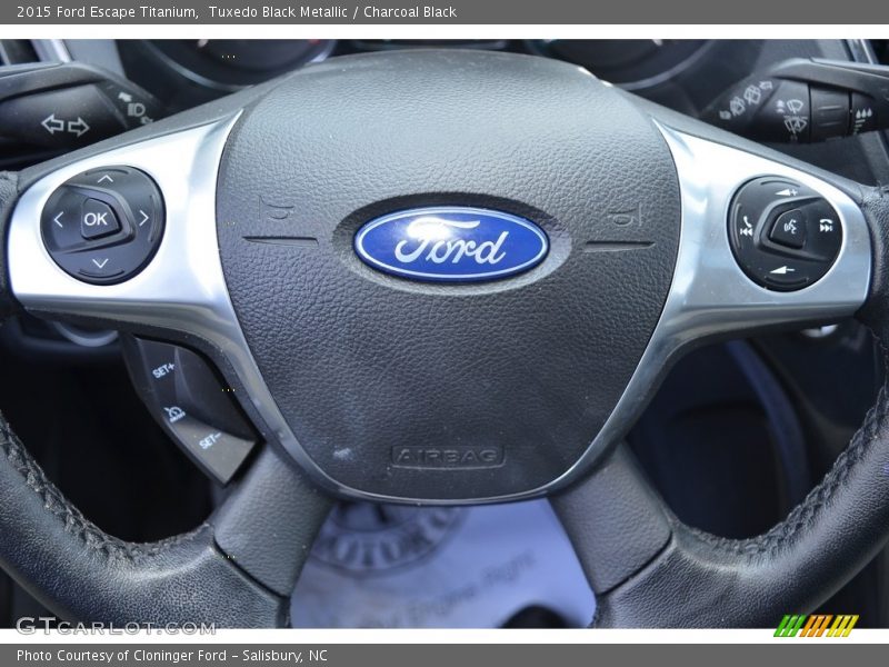 Tuxedo Black Metallic / Charcoal Black 2015 Ford Escape Titanium