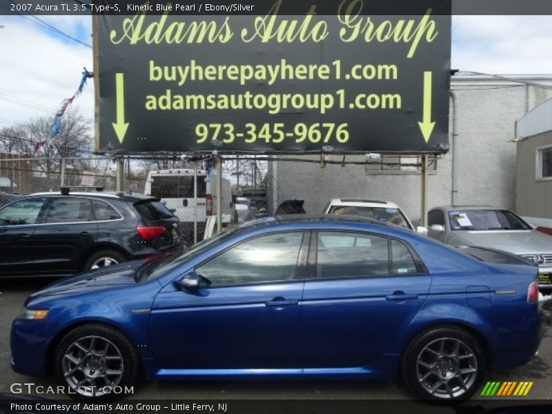 Kinetic Blue Pearl / Ebony/Silver 2007 Acura TL 3.5 Type-S