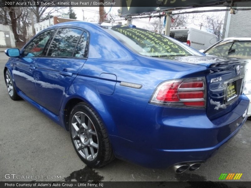 Kinetic Blue Pearl / Ebony/Silver 2007 Acura TL 3.5 Type-S