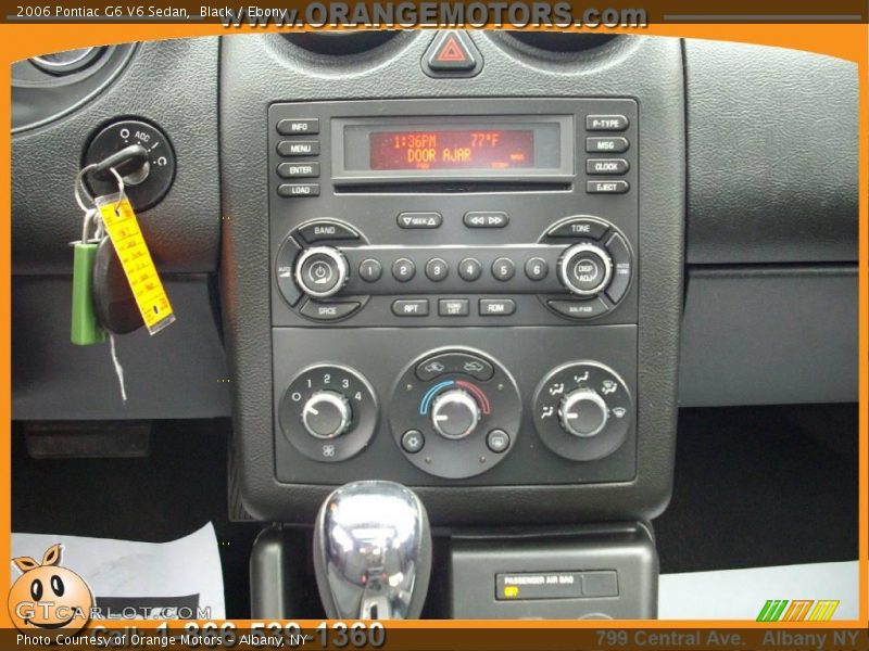 Black / Ebony 2006 Pontiac G6 V6 Sedan