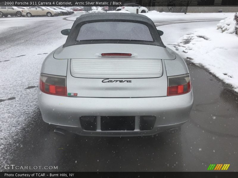 Arctic Silver Metallic / Black 2000 Porsche 911 Carrera 4 Cabriolet