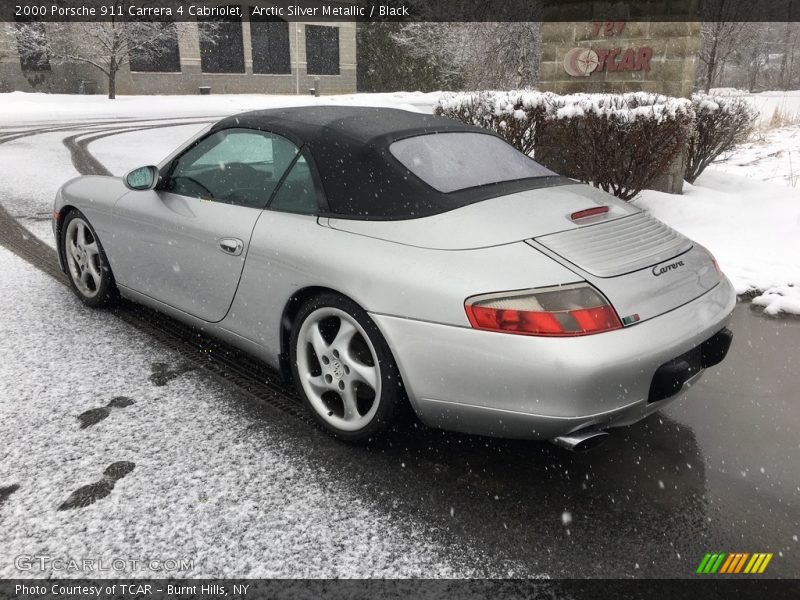 Arctic Silver Metallic / Black 2000 Porsche 911 Carrera 4 Cabriolet