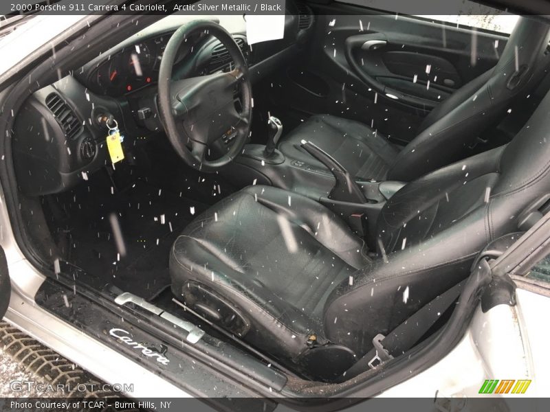 Arctic Silver Metallic / Black 2000 Porsche 911 Carrera 4 Cabriolet