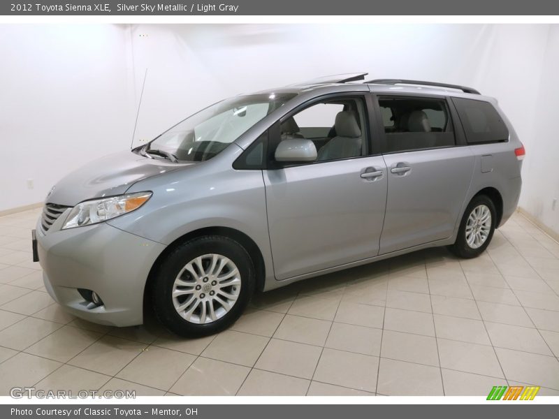 Silver Sky Metallic / Light Gray 2012 Toyota Sienna XLE
