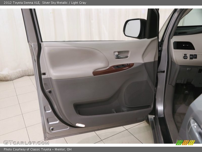 Silver Sky Metallic / Light Gray 2012 Toyota Sienna XLE