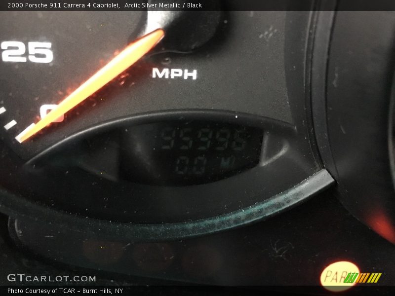 Arctic Silver Metallic / Black 2000 Porsche 911 Carrera 4 Cabriolet