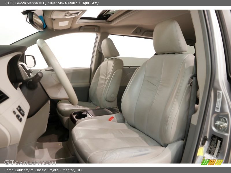Silver Sky Metallic / Light Gray 2012 Toyota Sienna XLE