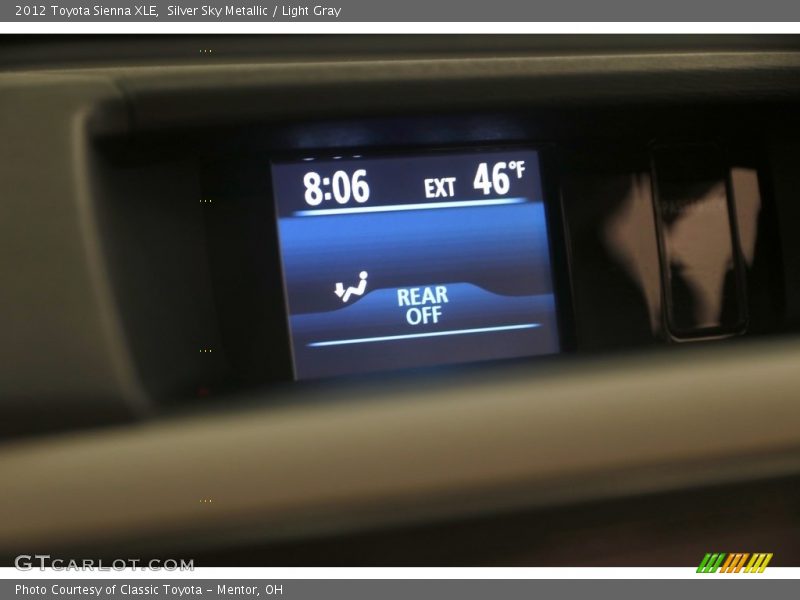 Silver Sky Metallic / Light Gray 2012 Toyota Sienna XLE
