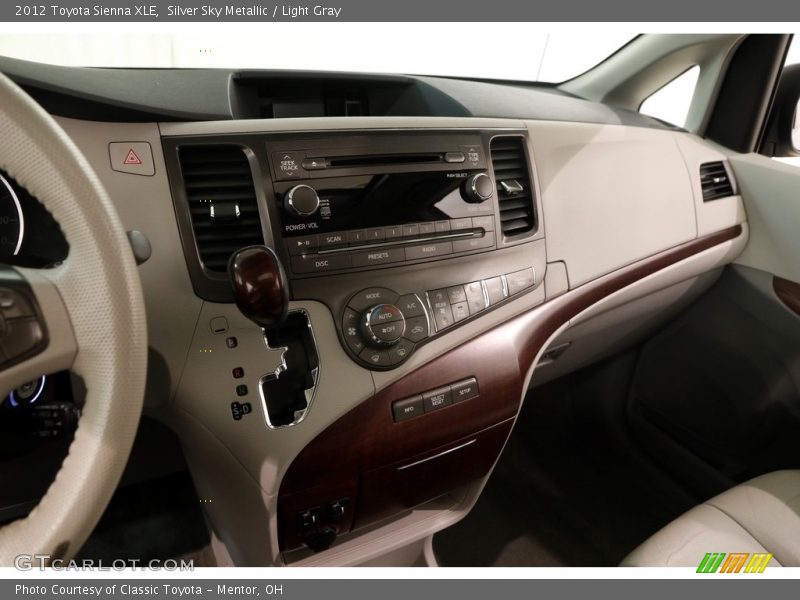 Silver Sky Metallic / Light Gray 2012 Toyota Sienna XLE