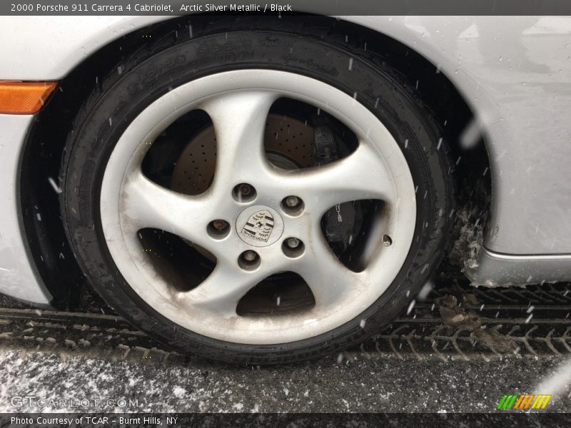 Arctic Silver Metallic / Black 2000 Porsche 911 Carrera 4 Cabriolet