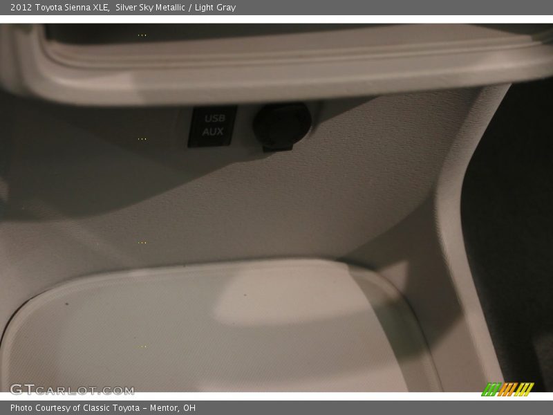 Silver Sky Metallic / Light Gray 2012 Toyota Sienna XLE