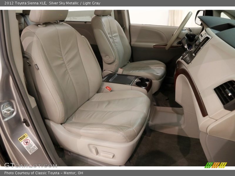 Silver Sky Metallic / Light Gray 2012 Toyota Sienna XLE