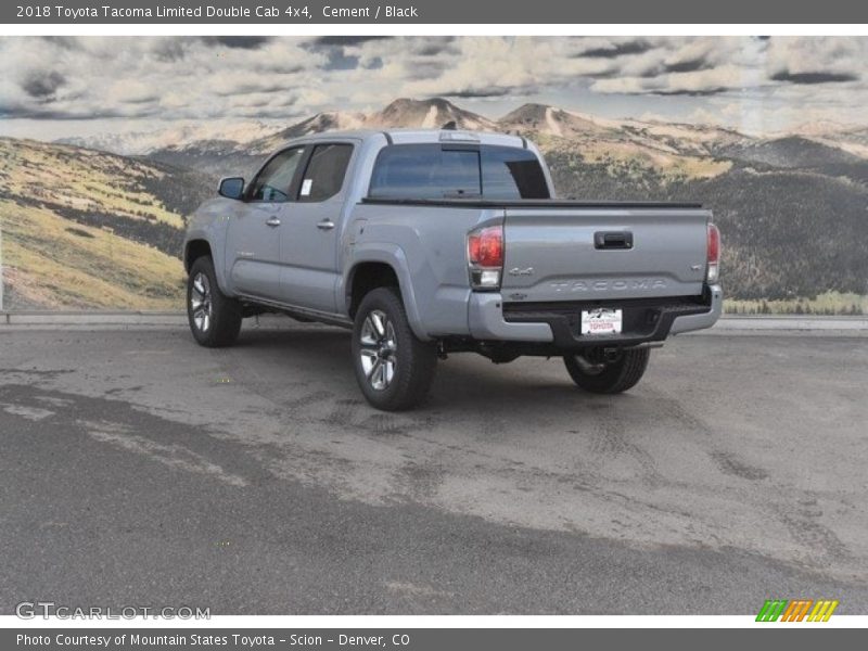 Cement / Black 2018 Toyota Tacoma Limited Double Cab 4x4