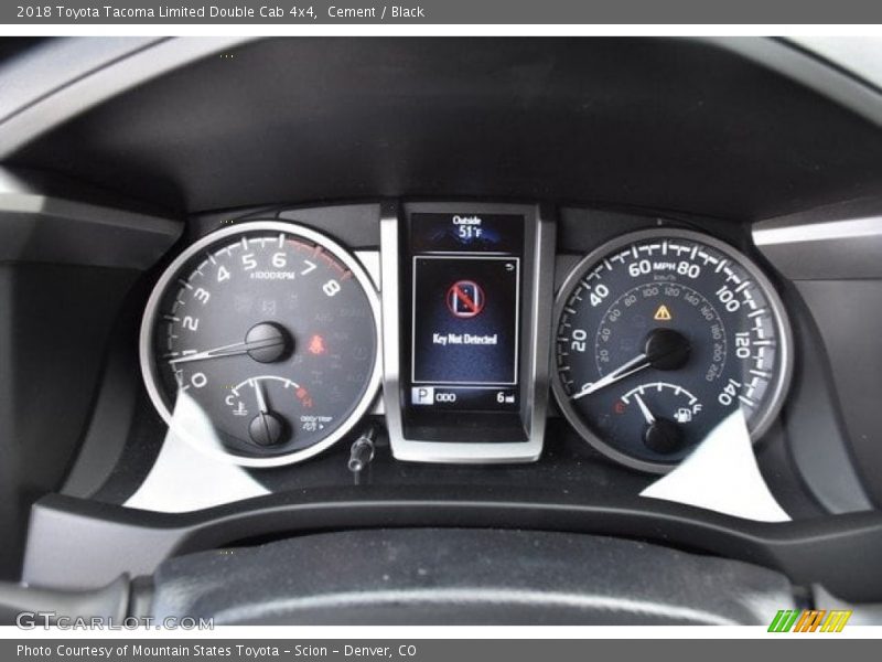 Cement / Black 2018 Toyota Tacoma Limited Double Cab 4x4