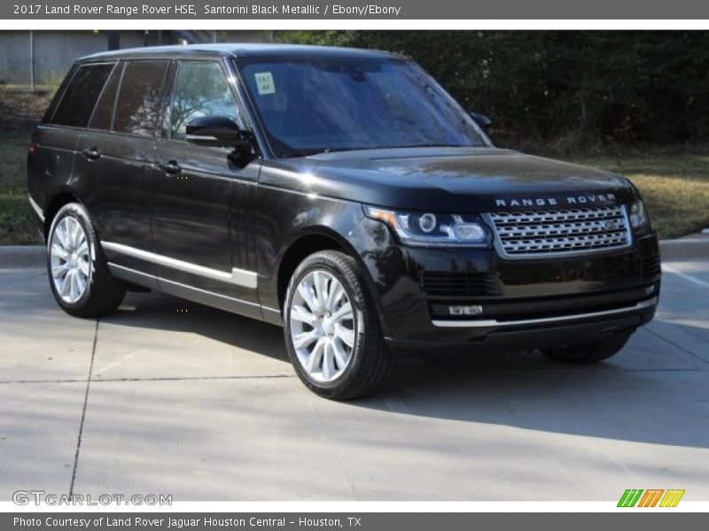 Santorini Black Metallic / Ebony/Ebony 2017 Land Rover Range Rover HSE