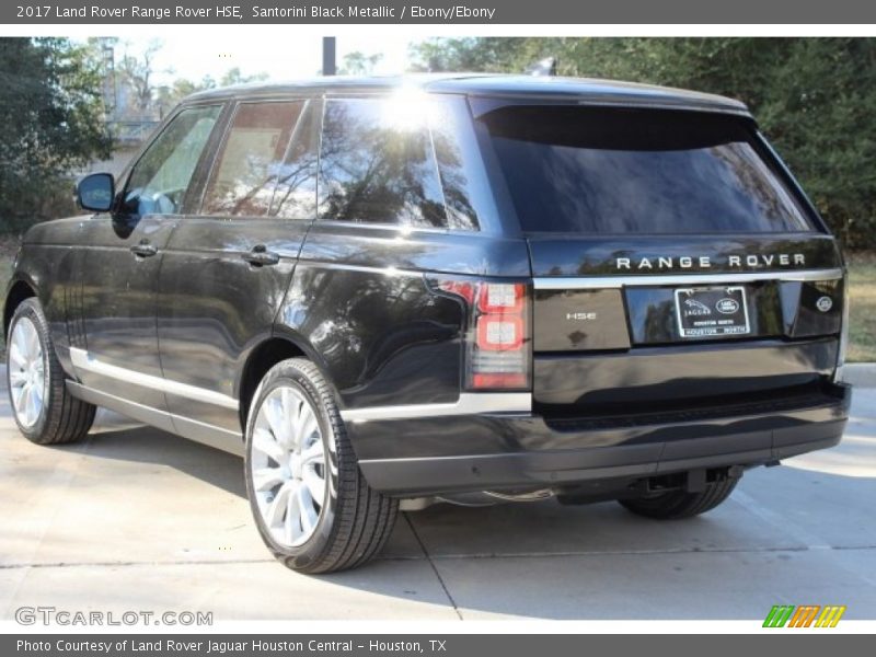 Santorini Black Metallic / Ebony/Ebony 2017 Land Rover Range Rover HSE