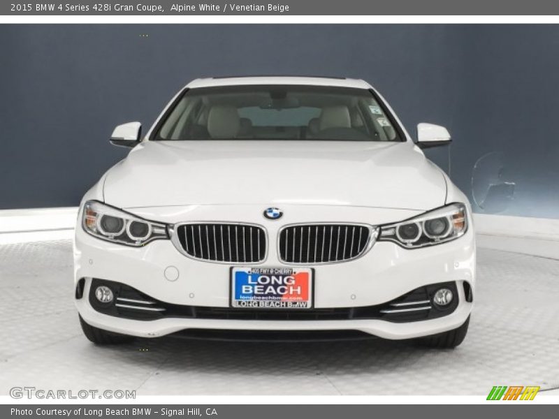 Alpine White / Venetian Beige 2015 BMW 4 Series 428i Gran Coupe