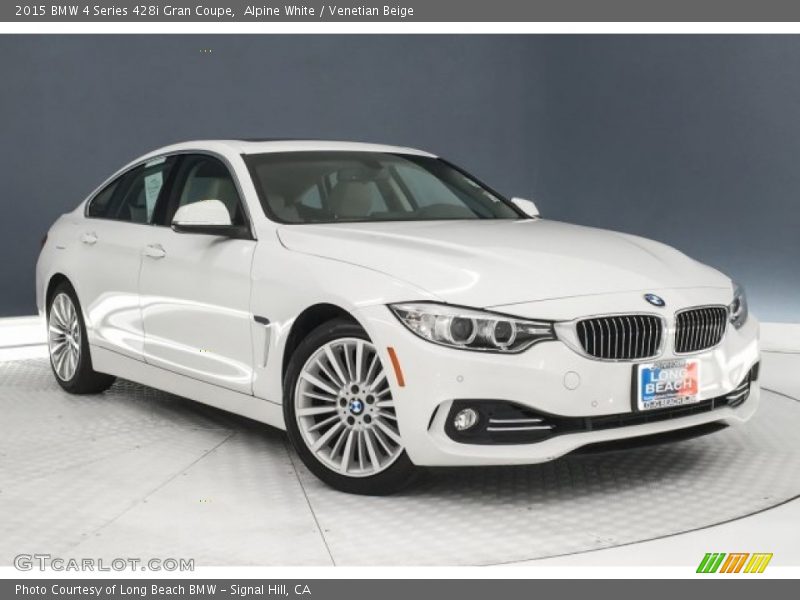 Alpine White / Venetian Beige 2015 BMW 4 Series 428i Gran Coupe