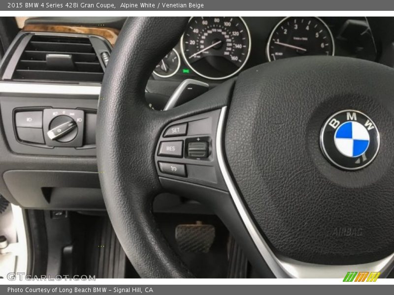Alpine White / Venetian Beige 2015 BMW 4 Series 428i Gran Coupe