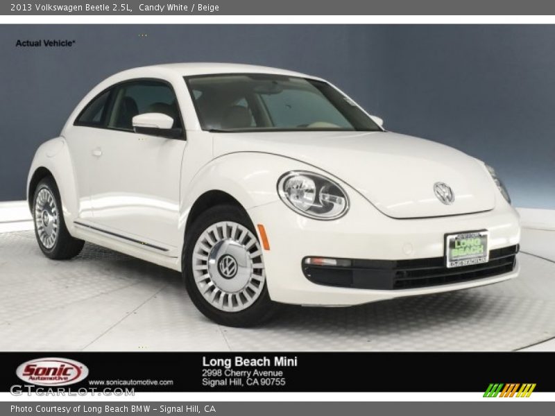 Candy White / Beige 2013 Volkswagen Beetle 2.5L
