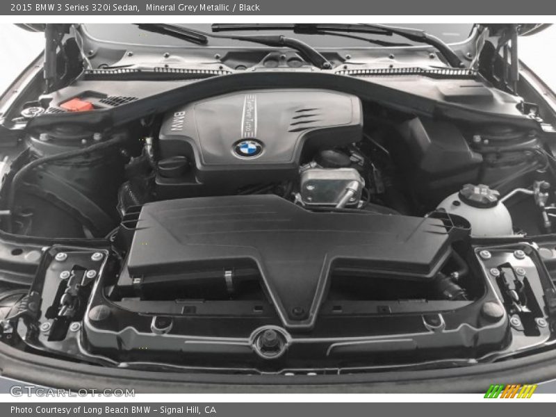 Mineral Grey Metallic / Black 2015 BMW 3 Series 320i Sedan