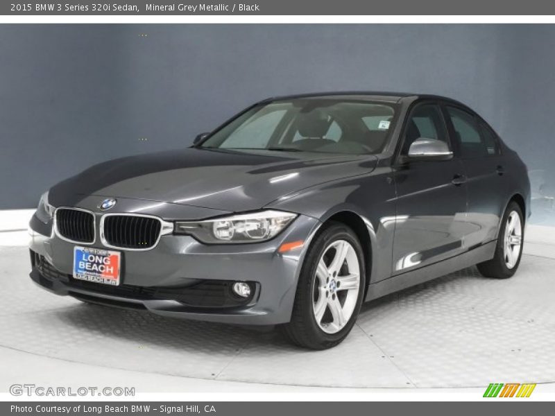 Mineral Grey Metallic / Black 2015 BMW 3 Series 320i Sedan