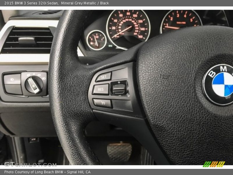Mineral Grey Metallic / Black 2015 BMW 3 Series 320i Sedan