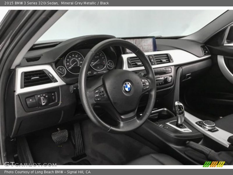 Mineral Grey Metallic / Black 2015 BMW 3 Series 320i Sedan