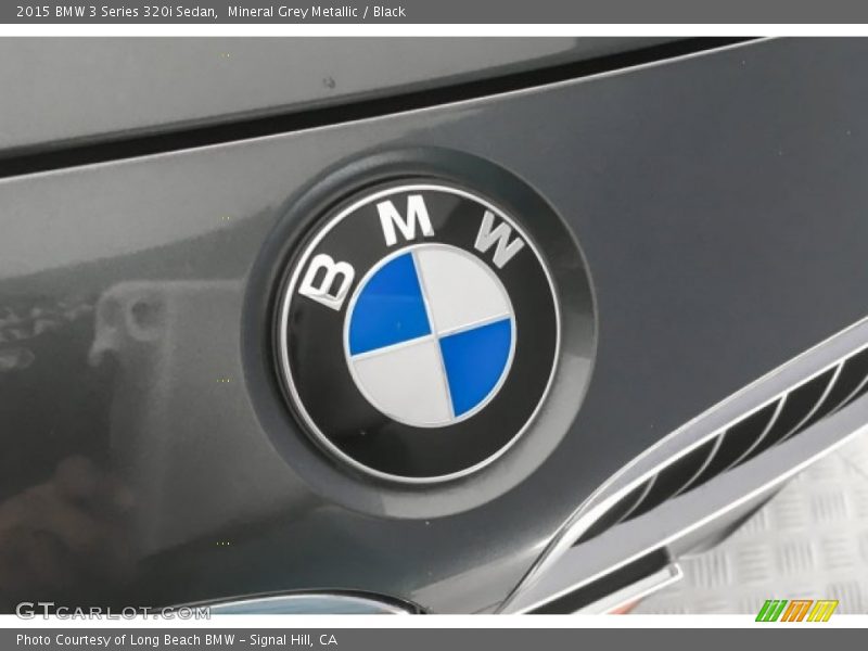 Mineral Grey Metallic / Black 2015 BMW 3 Series 320i Sedan