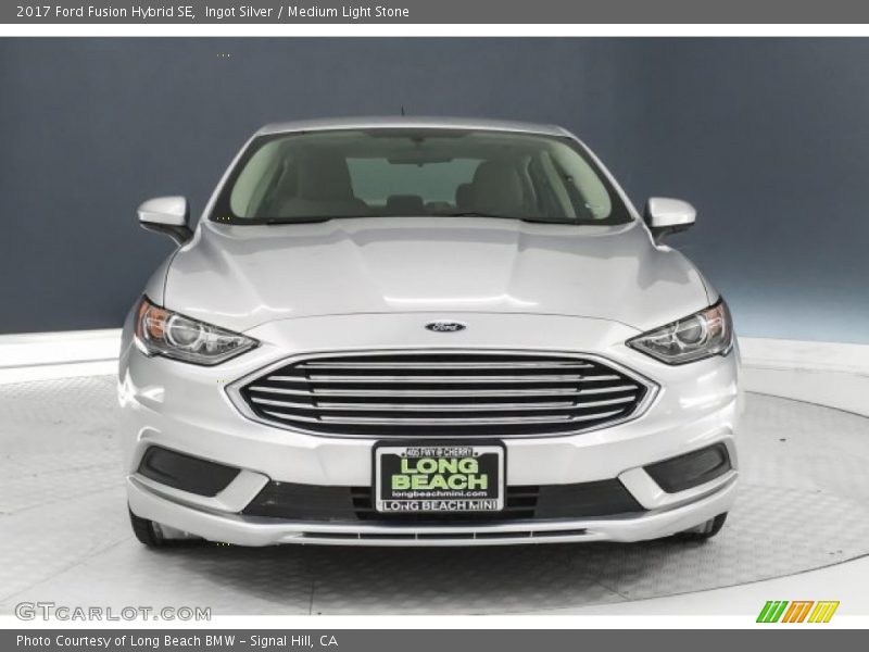 Ingot Silver / Medium Light Stone 2017 Ford Fusion Hybrid SE